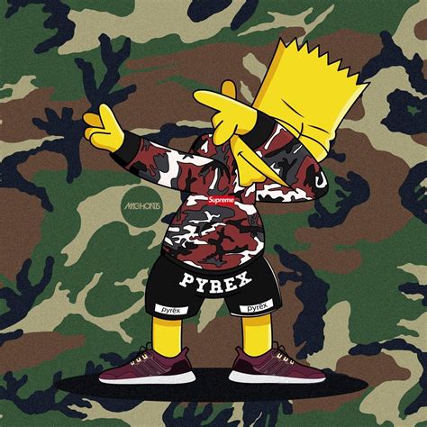 gucci bart simpson|simpsons gucci wallpaper desktop.